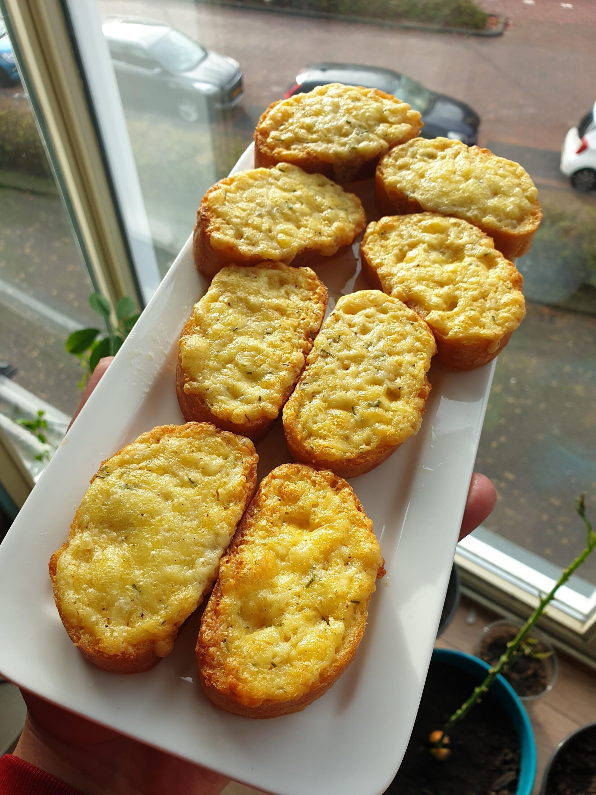 Gouda cheese garlic bread Dining and Cooking