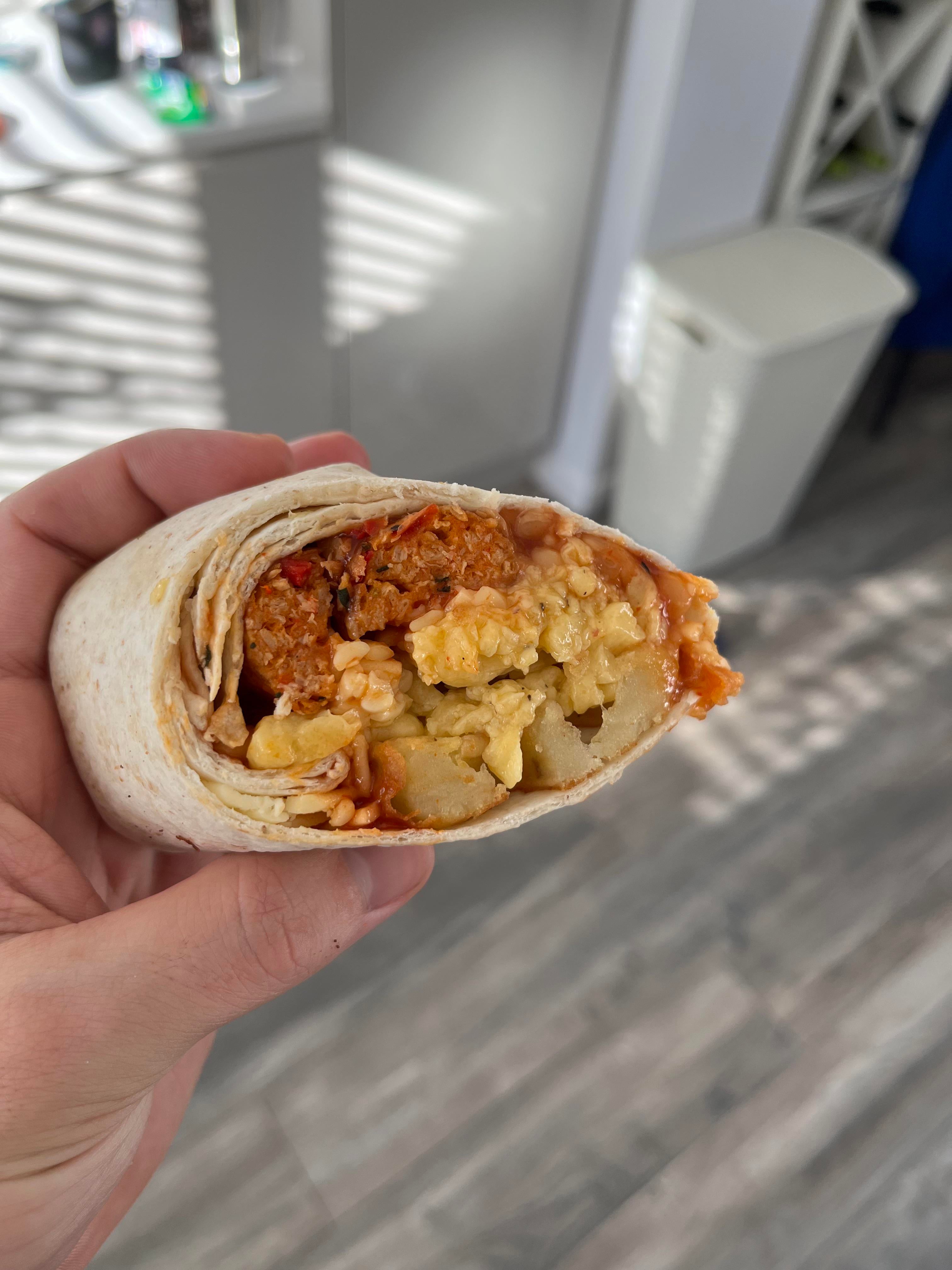 Vegan breakfast wrap Dining and Cooking