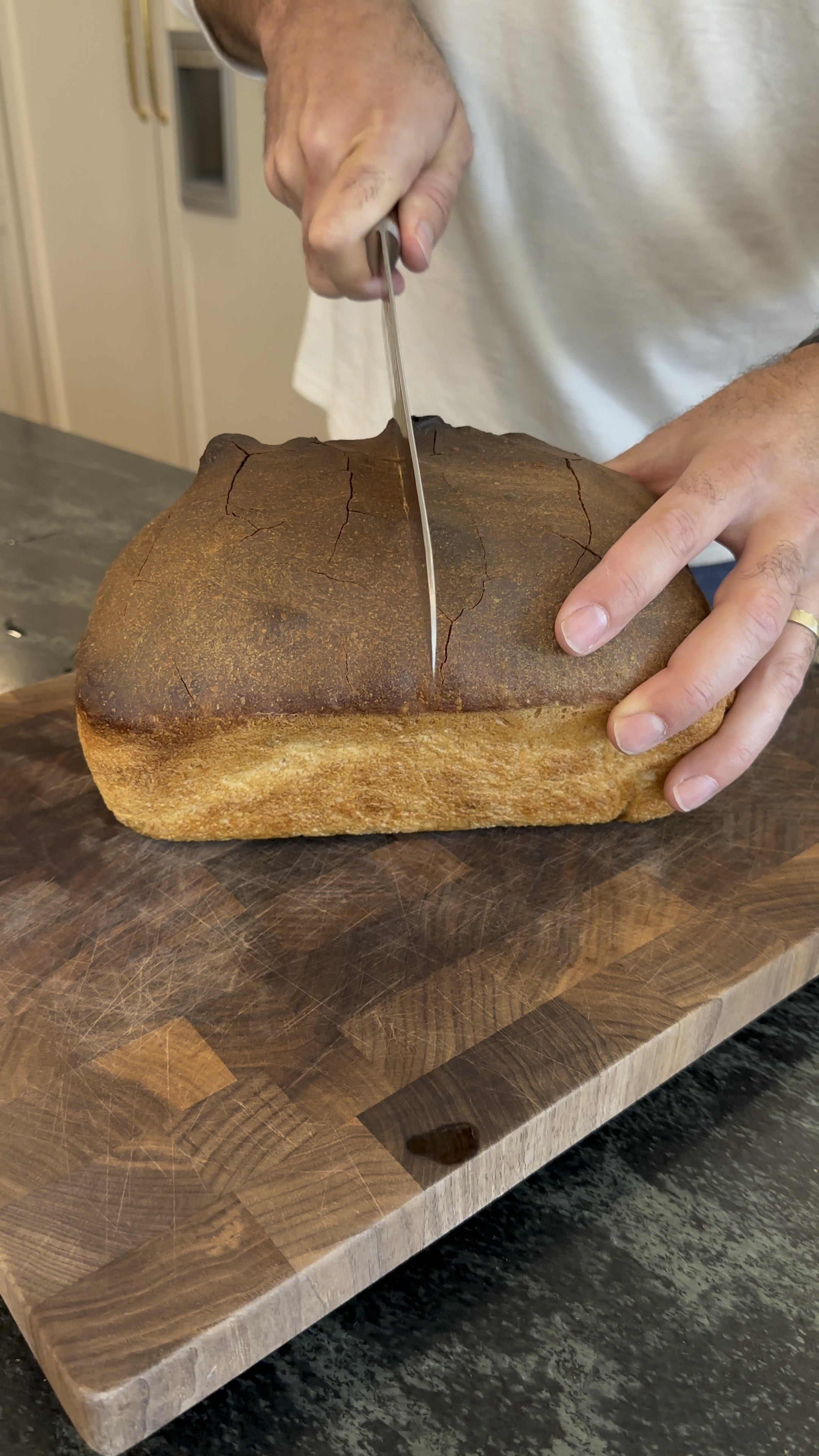 First loaf (Standard overnight) from Evolutions in Bread by Ken Forkish. How’d I do Dining and