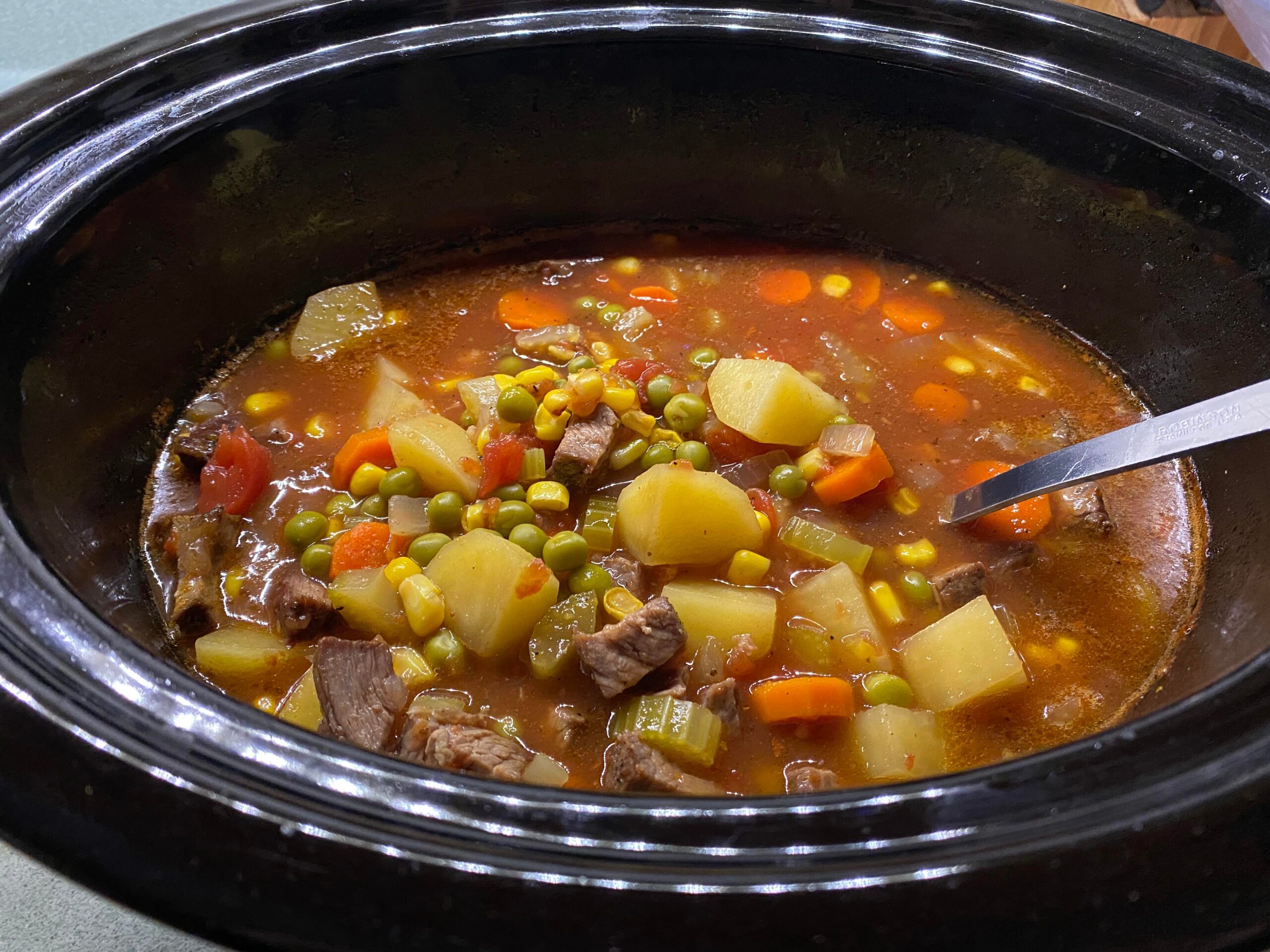 Vegetable beef soup with leftover ribeye steaks - Dining and Cooking