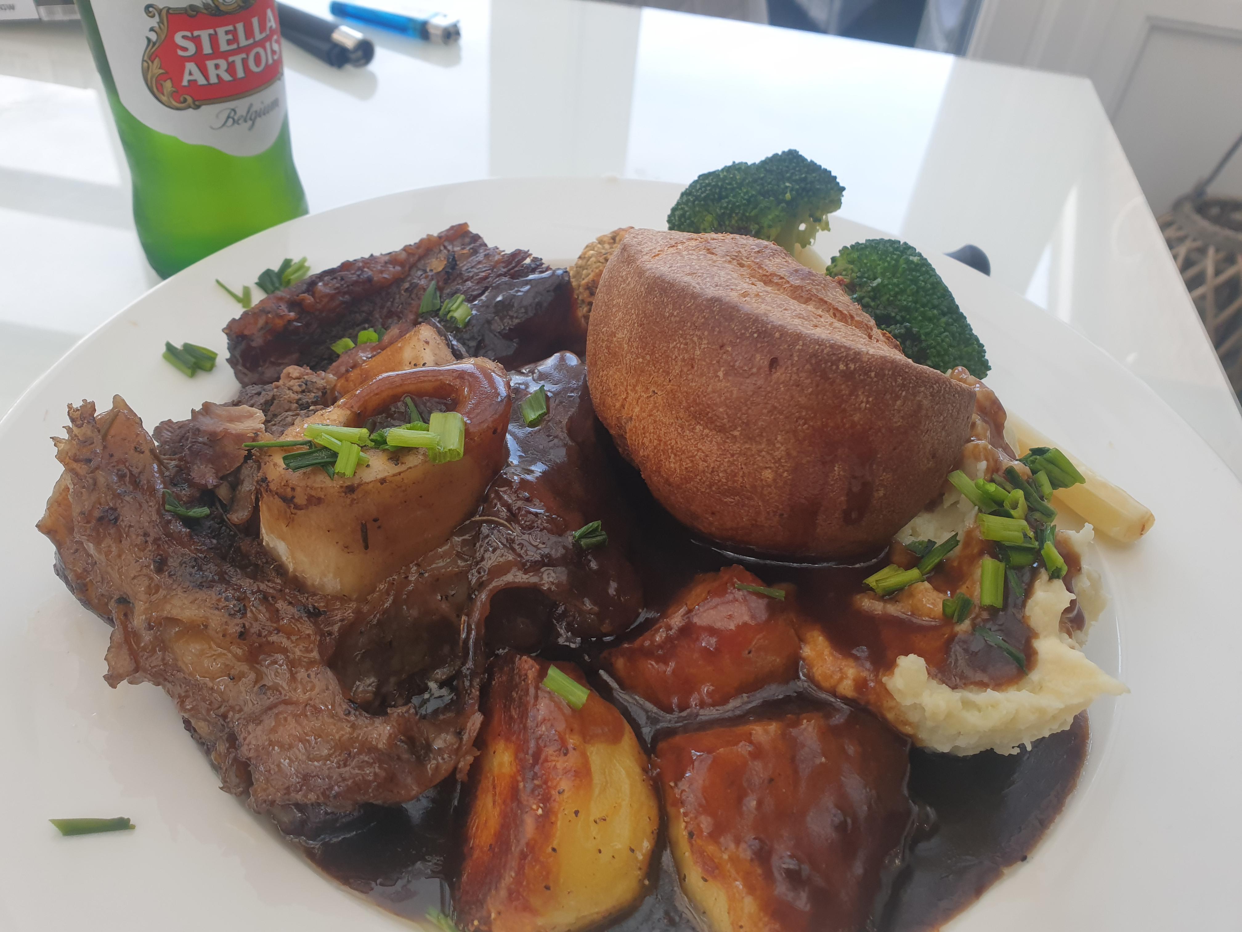 8 hour slow cooked beef shin Dining and Cooking