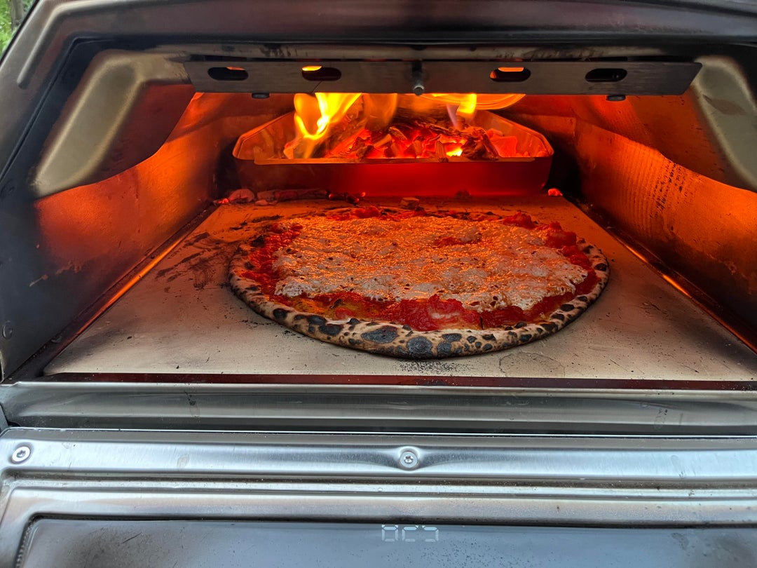 Ooni Karu 16 Margherita and pepperoni duo. Dining and Cooking