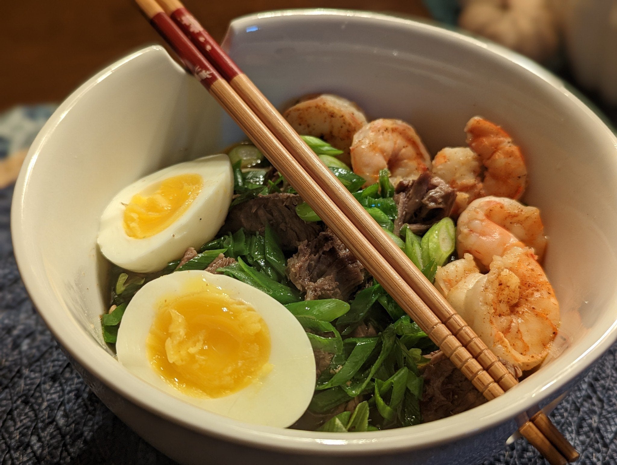 Dressed up some New Orleans style Yakamein with braised chuck roast and