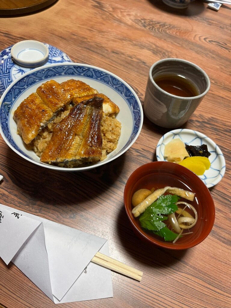 Lunch at Warajiya, Kyoto. A 400 yo Unagi restaurant