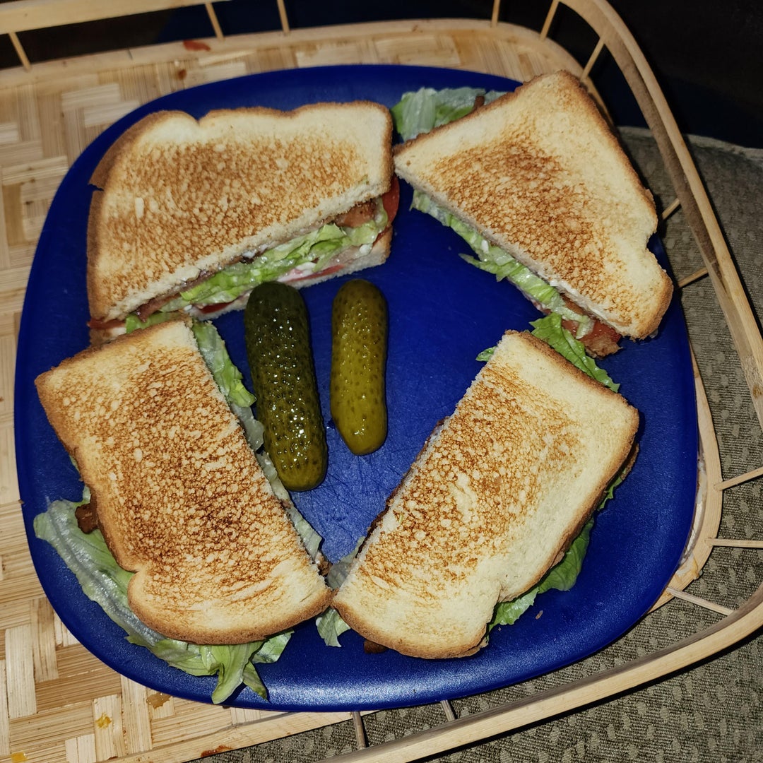 BLT with Pickles. Dining and Cooking