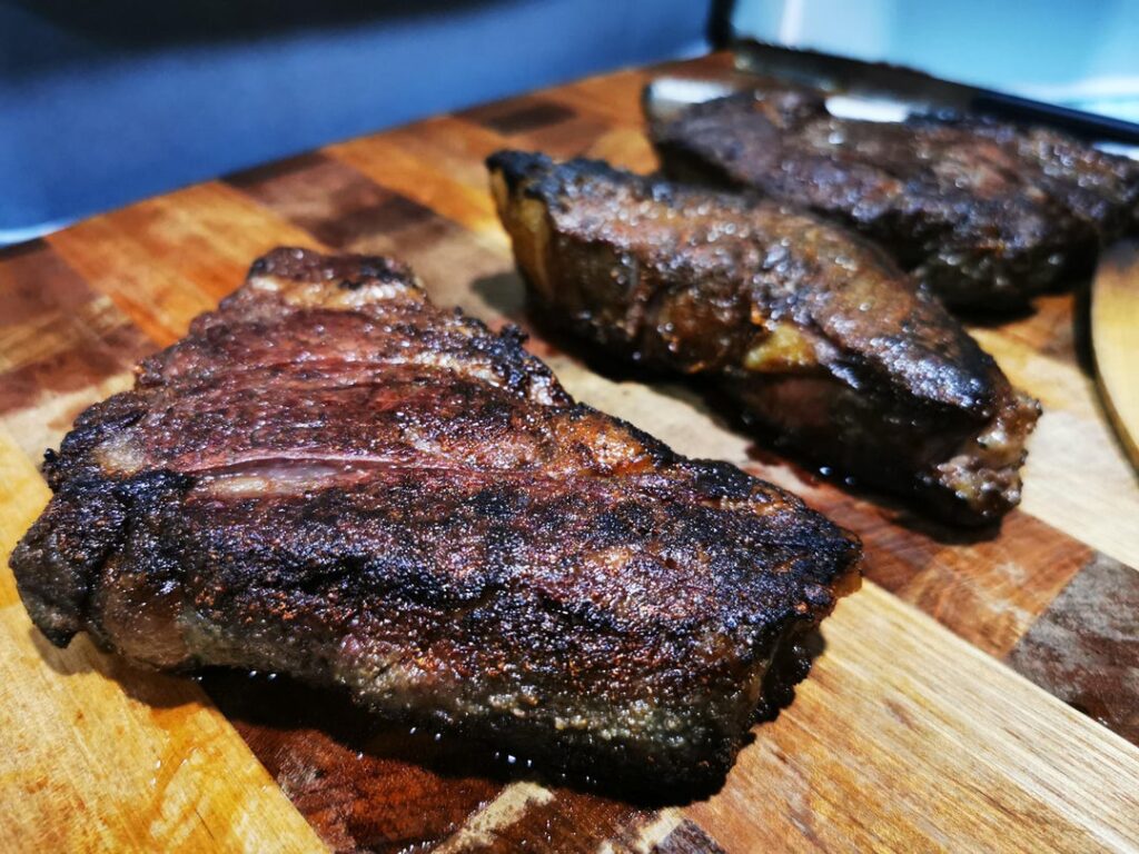 Pan seared chuck-eye. Awesome stuff