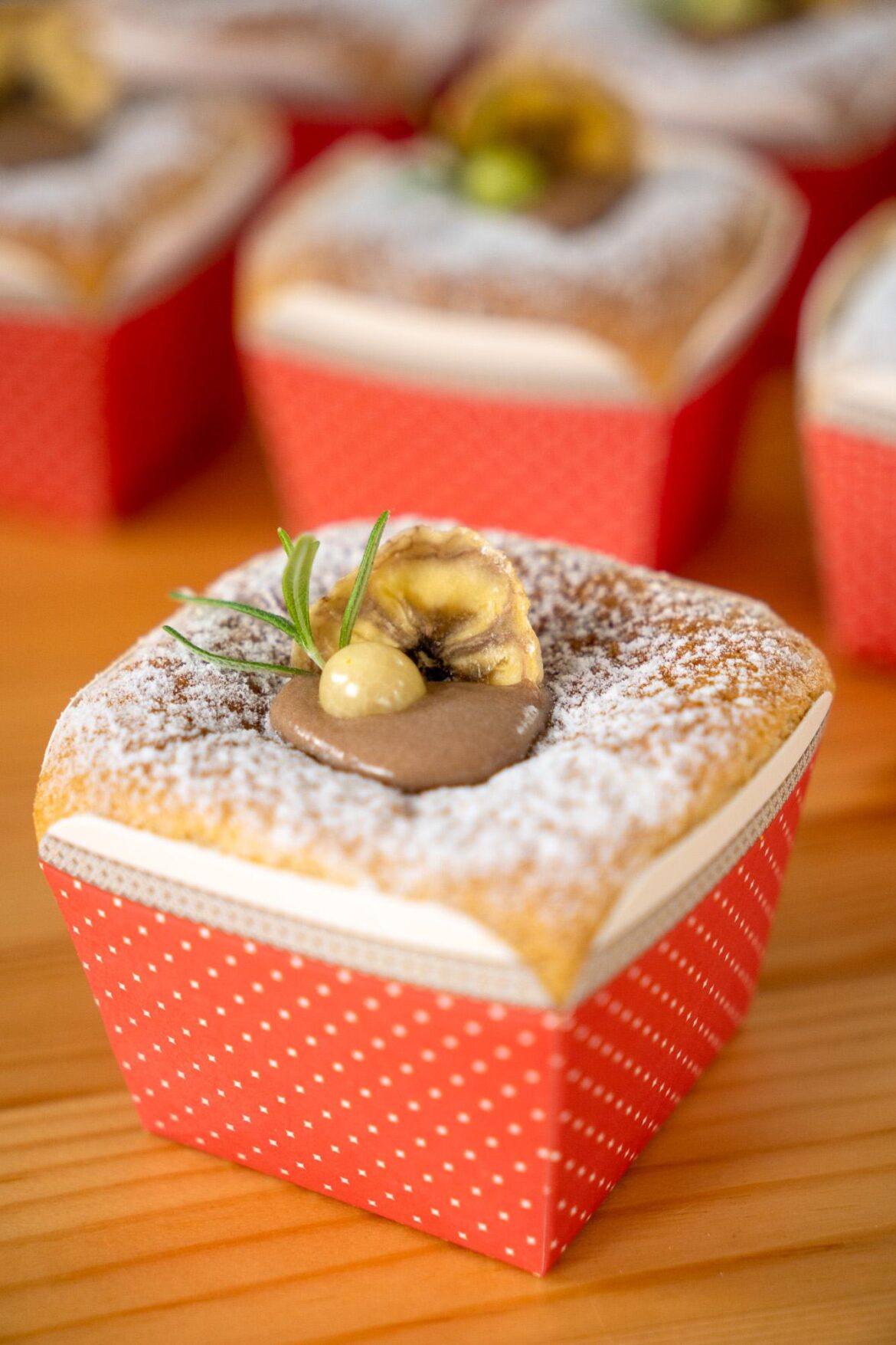 Chocolate Banana Hokkaido Cupcakes