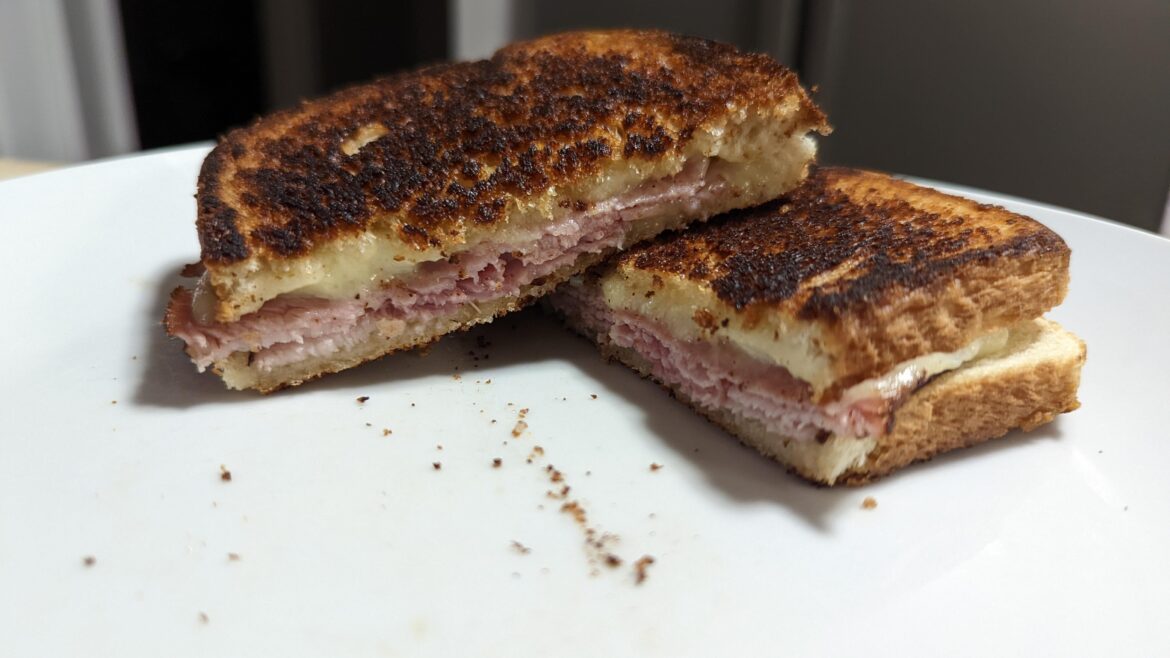 Crispy Ham & Cheese!