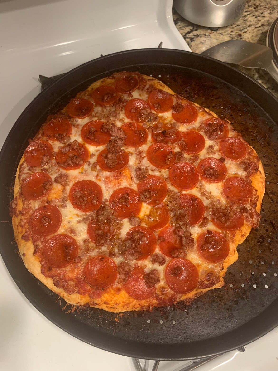 [Homemade] Simple pepperoni and sausage