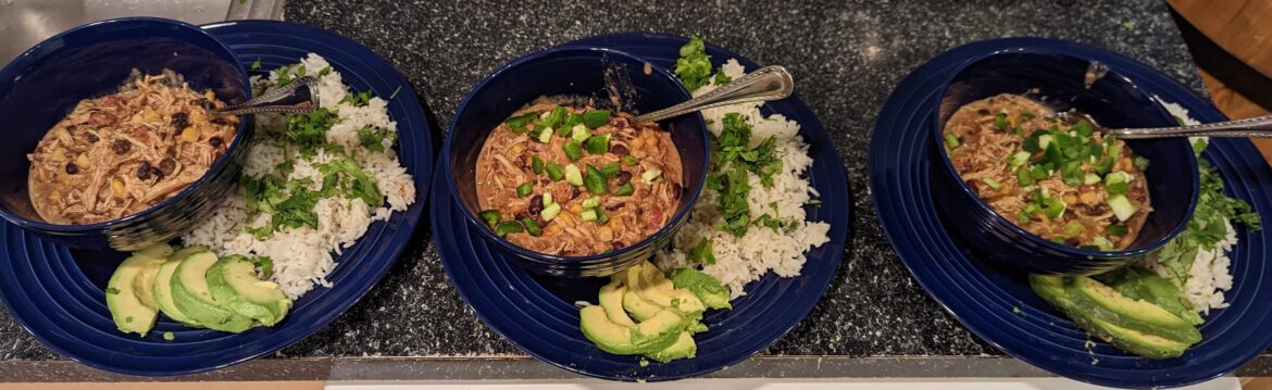 Cream cheese chicken chili