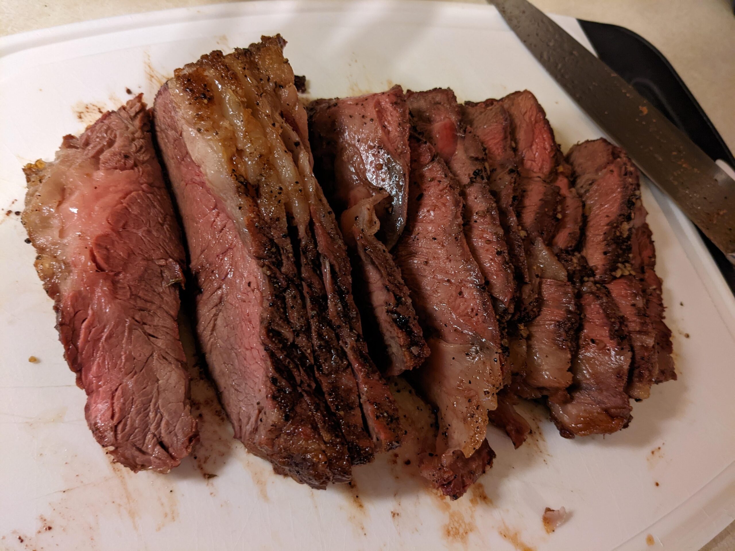 My attempt at poor man's prime rib using a chuck roast. Wrong or right, it tasted excellent