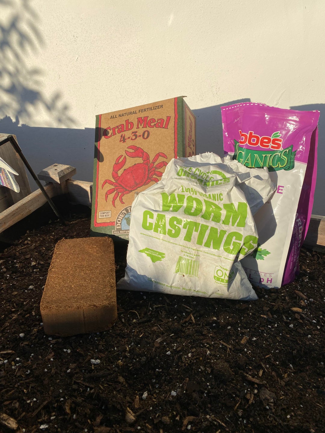 Prep your soil with the right organic matters crab meal (bone meal