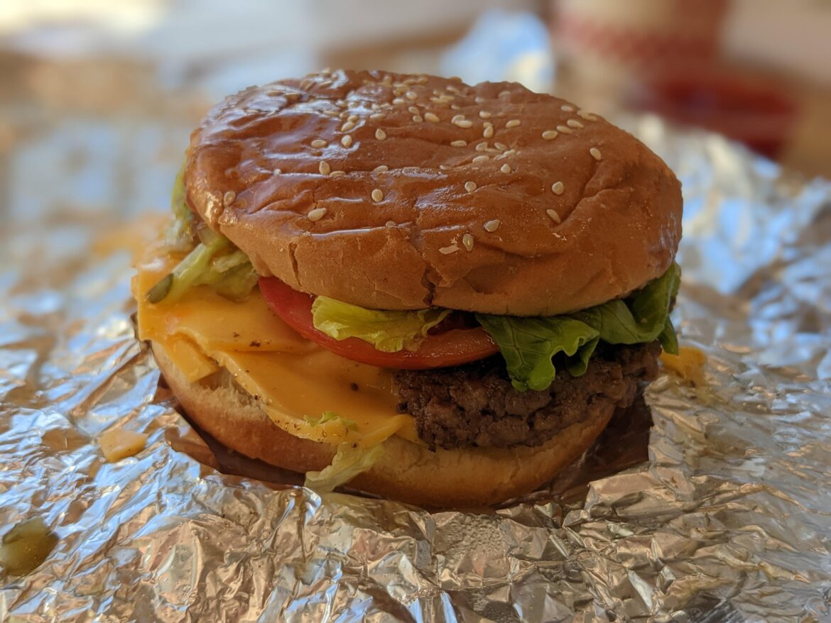 Five Guys Cheeseburger