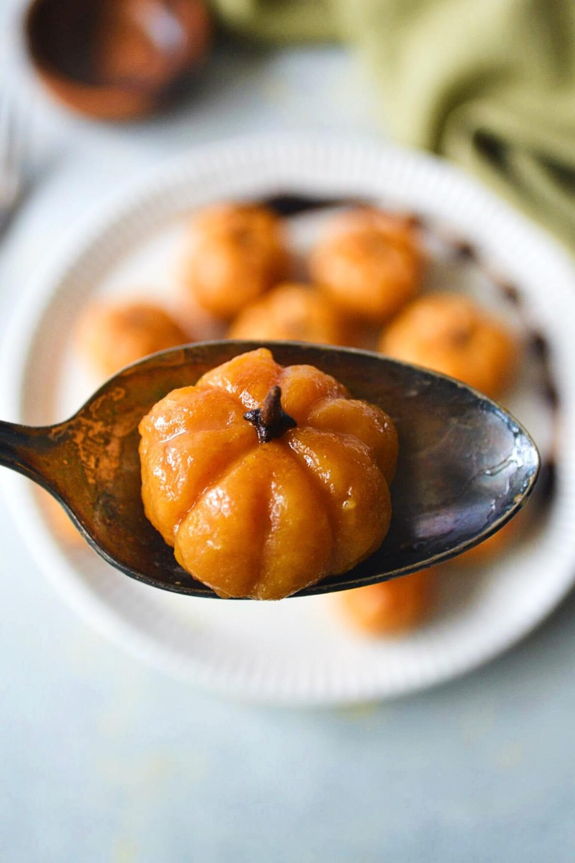 Pumpkin Shaped Gnocchi with Asian-Inspired Butter Sauce