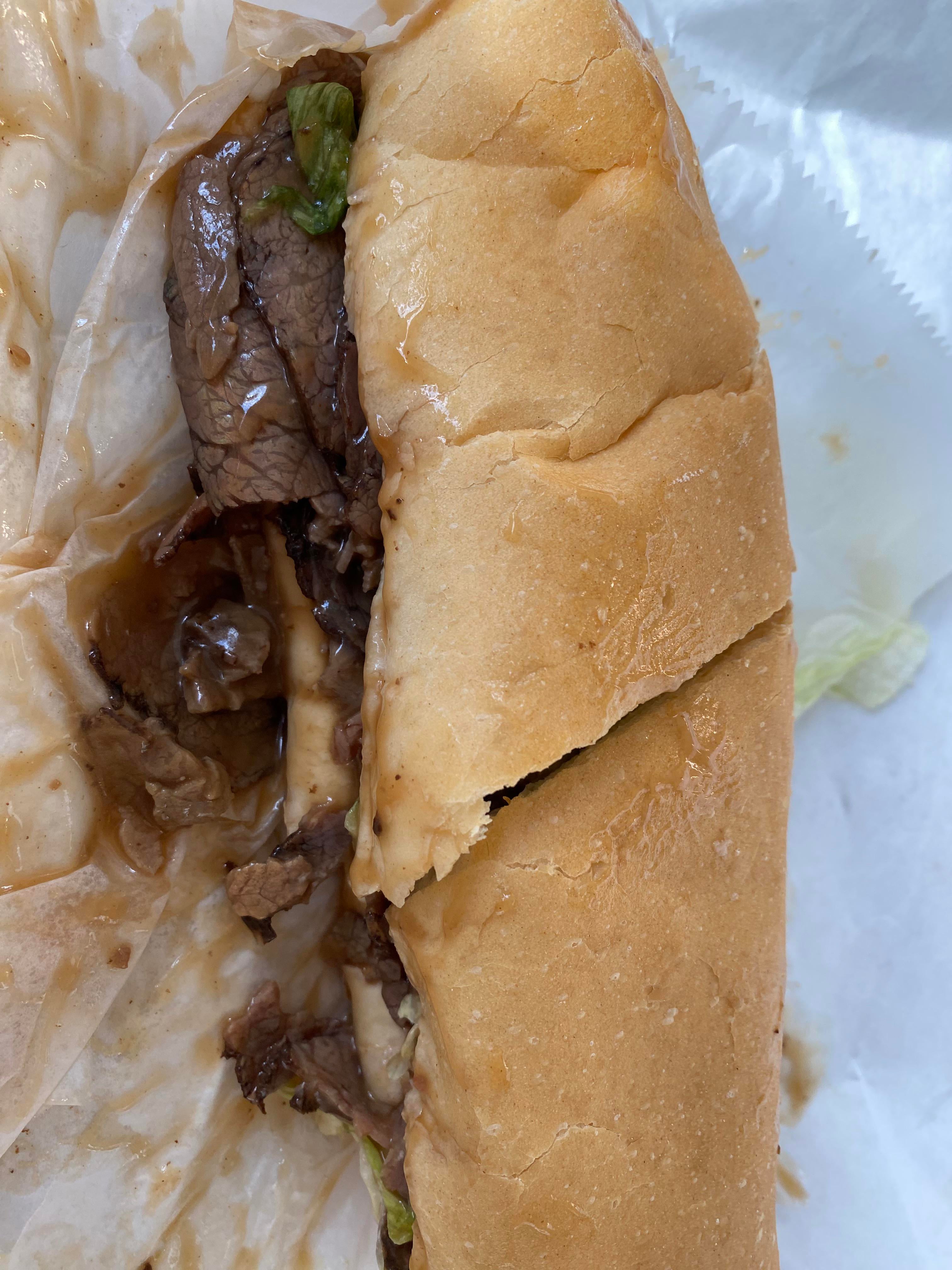 Messy and totally worth it. Roast Beef PoBoy from Mabile's in LaPlace, Louisiana Dining and