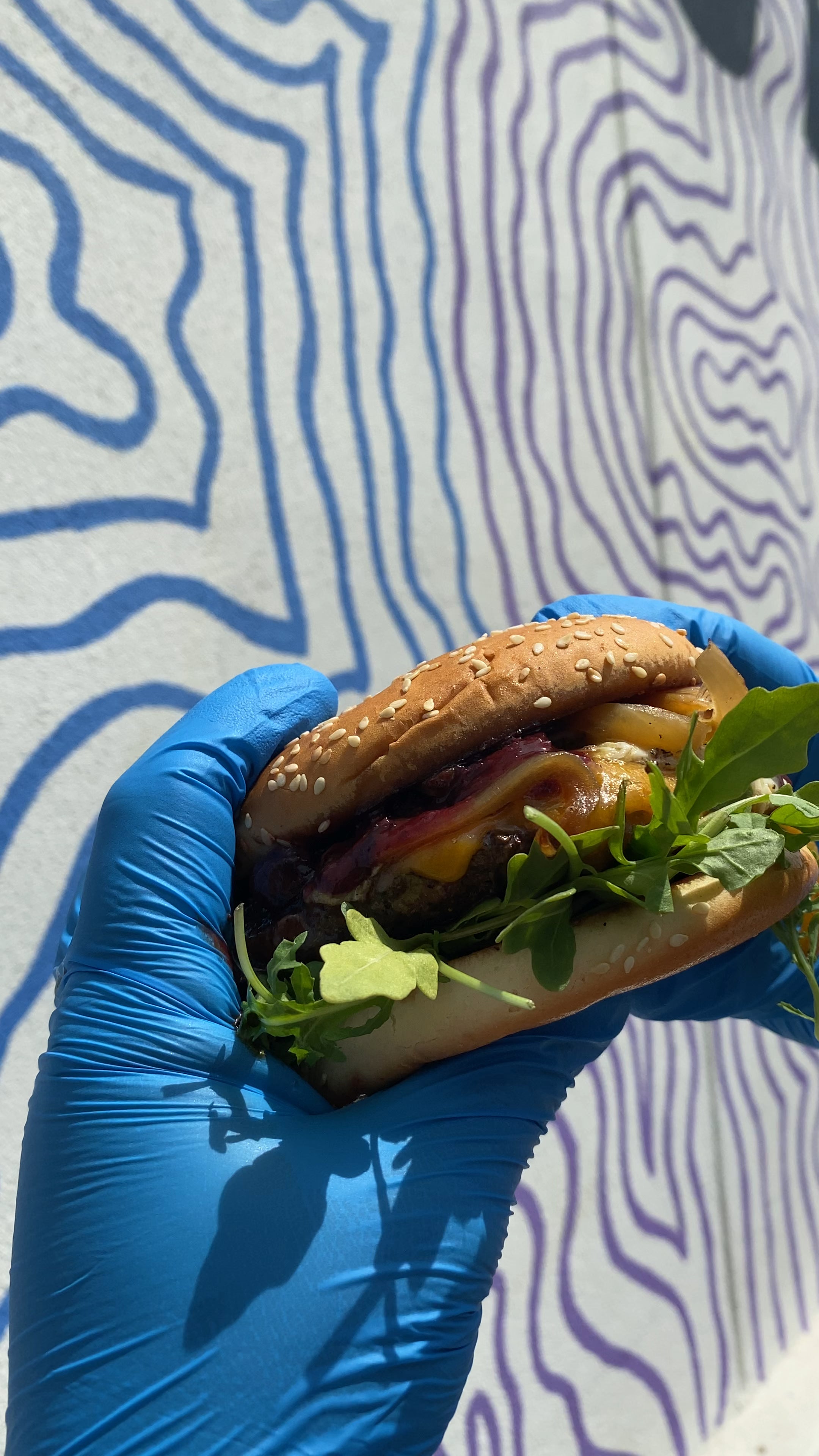 Smokey Blueberry Bison Burger Dining and Cooking