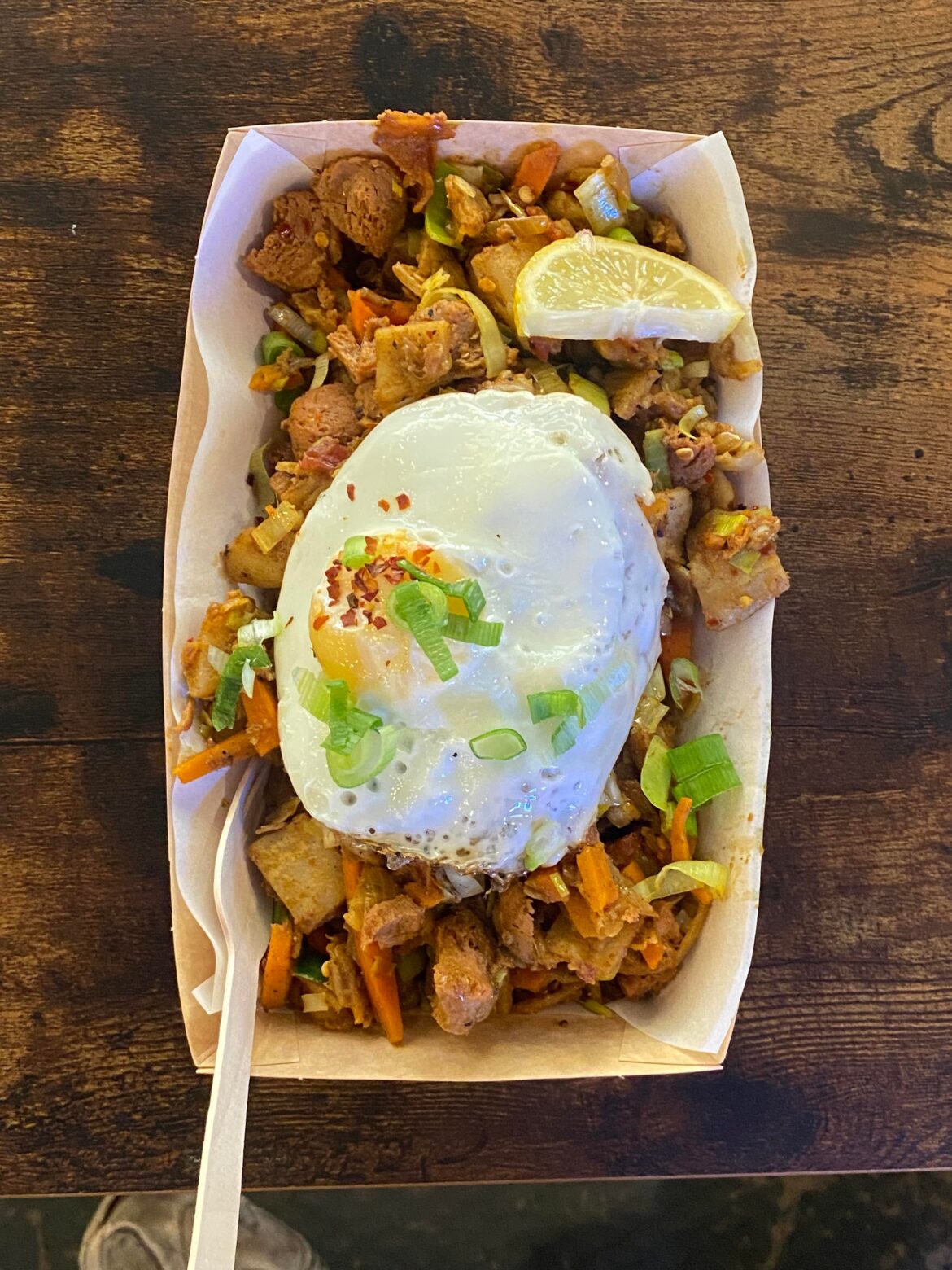 moving from a small rural town to a big city means i get to discover things like this seitan kothu parotta