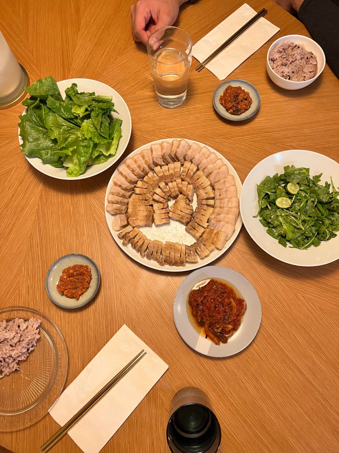 Ultimate fall comfort food: boiled pork belly aka suyuk