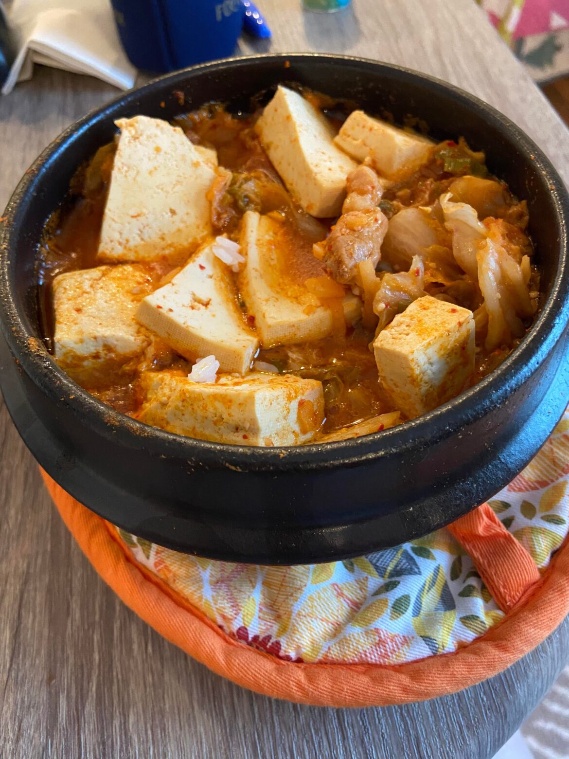 Made kimchi stew for the first time!