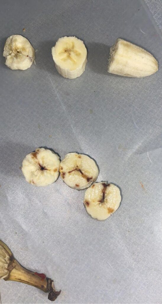 What is wrong with my banana and should I toss the whole bunch even if they don’t look like this?