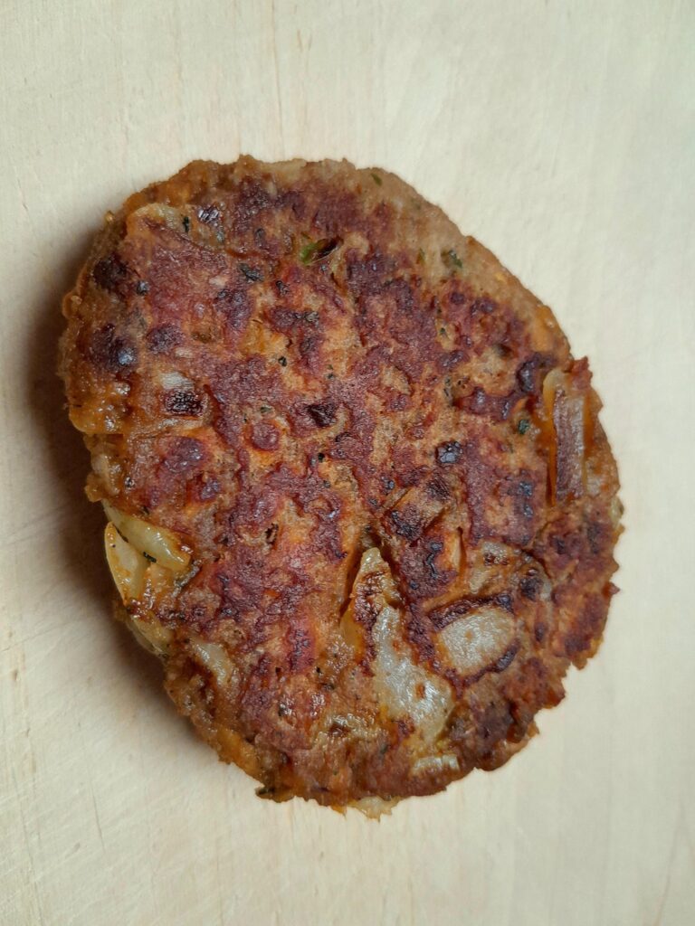 Some kind of meatball (pea protein)