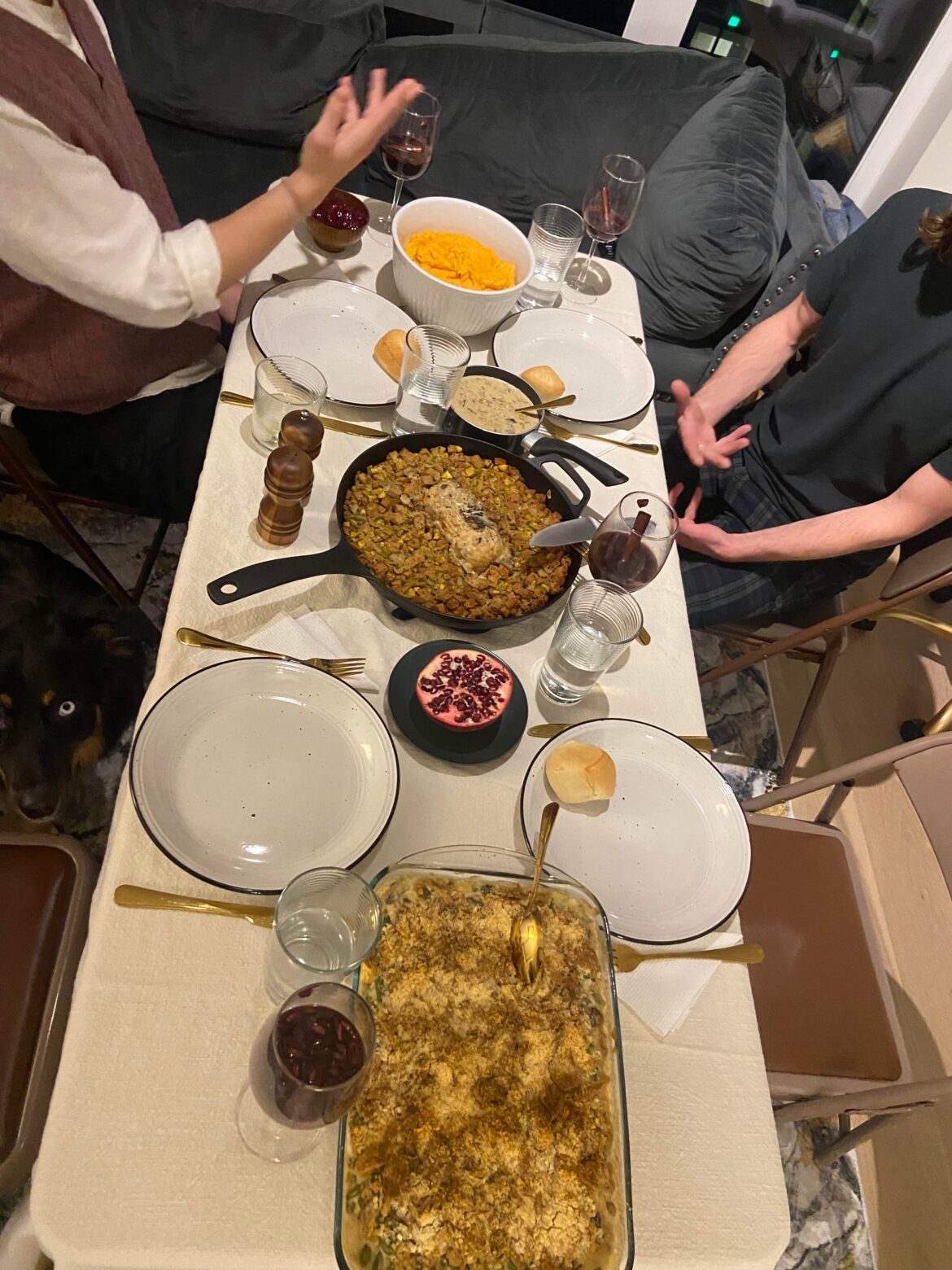 The hands are Italian, the food is all vegetarian