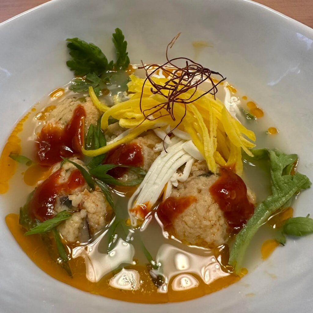 Bibim matzo ball guk