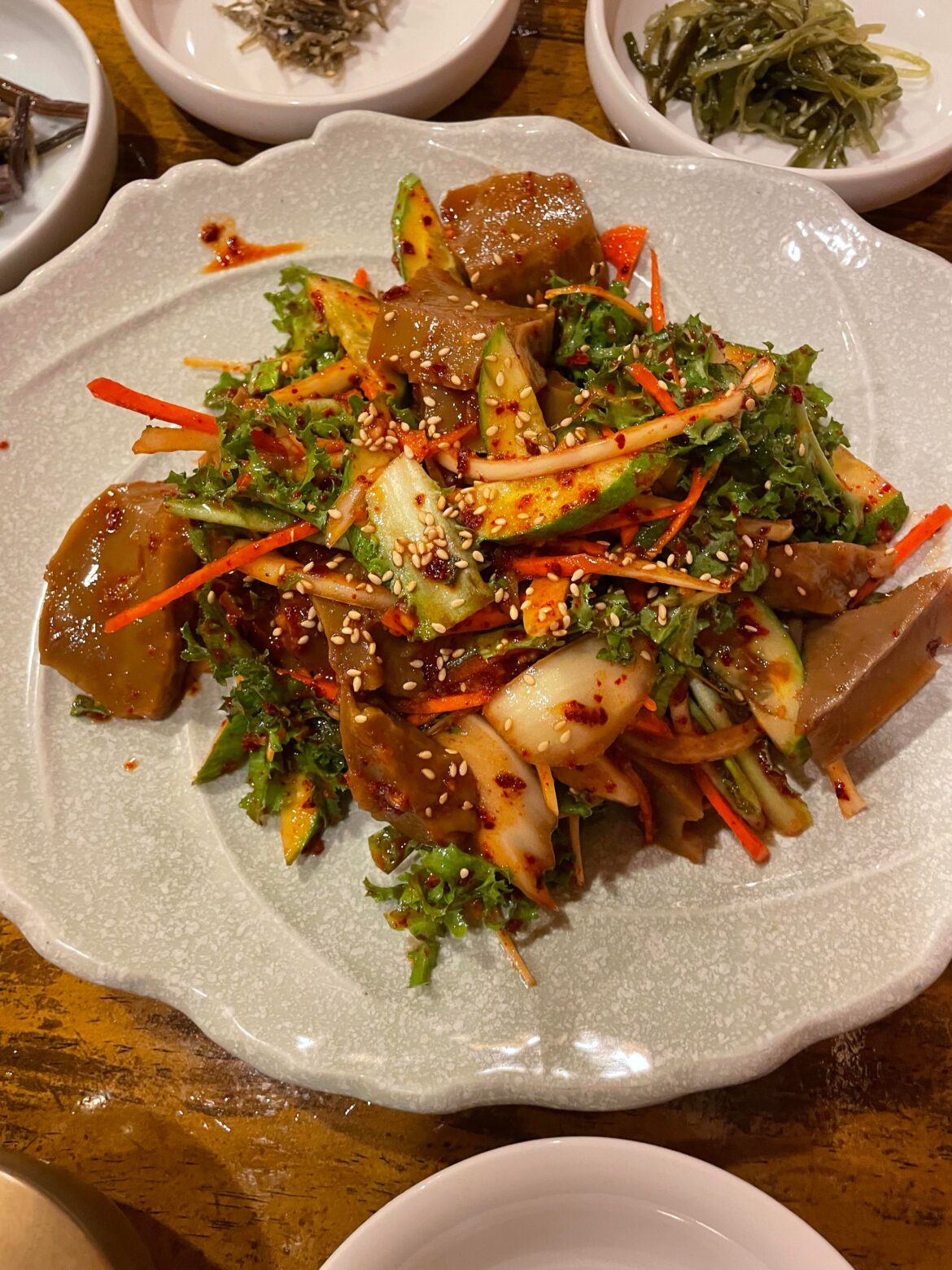 Dotori-muk or acorn jelly salad