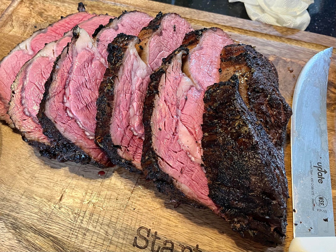 6lb Boneless Prime Rib, dry rub uncovered overnight, herb and garlic