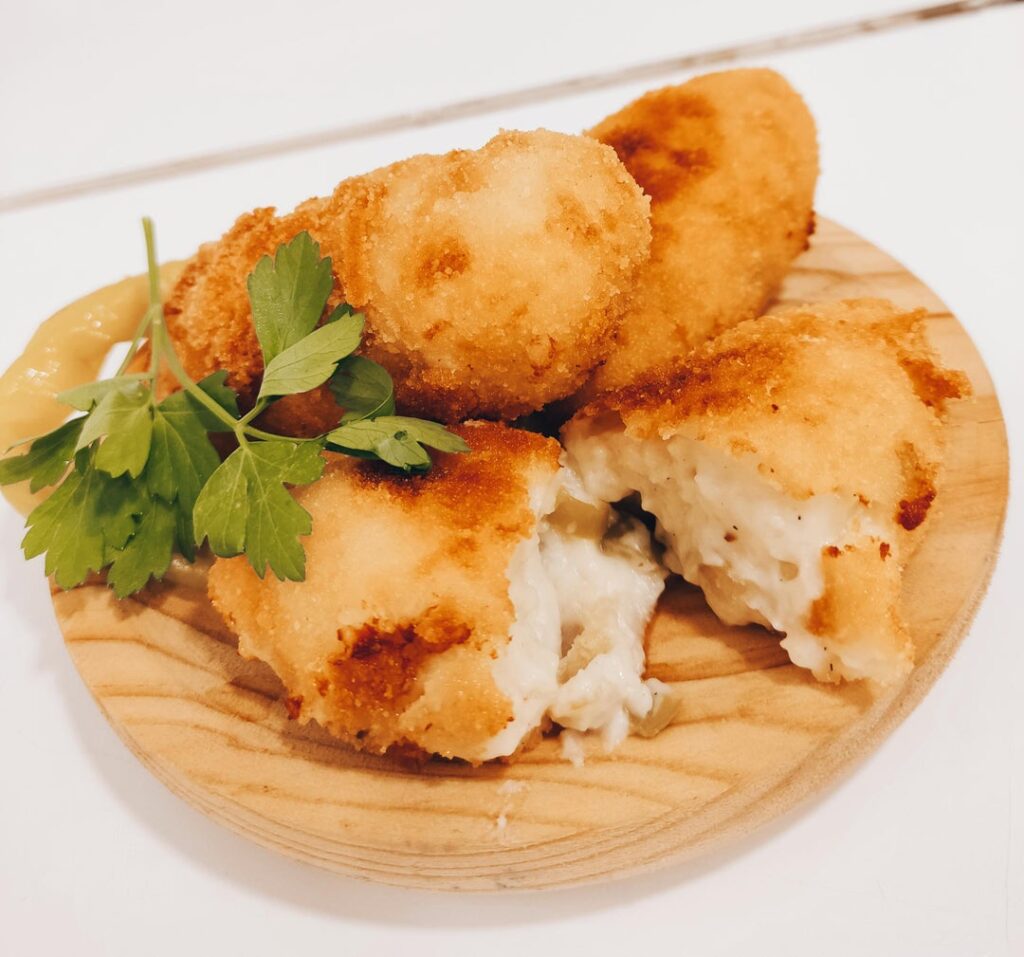 Vintage Cheddar Cheese and Serrano Pepper Croquetas