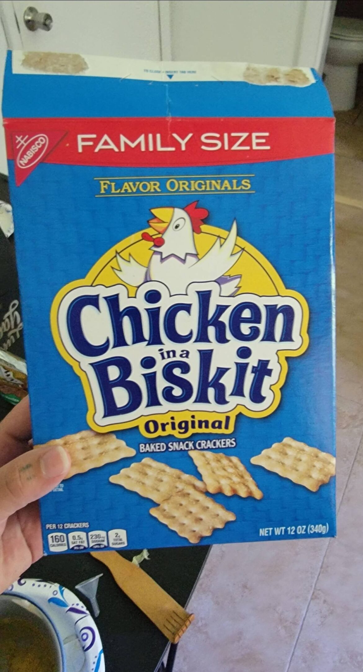 They aren't called "Chicken Biskits" because they pair well with chicken. They're called "Chicken In A Biskit" because they contain dehydrated chicken. I didn't notice until after I finished the box.