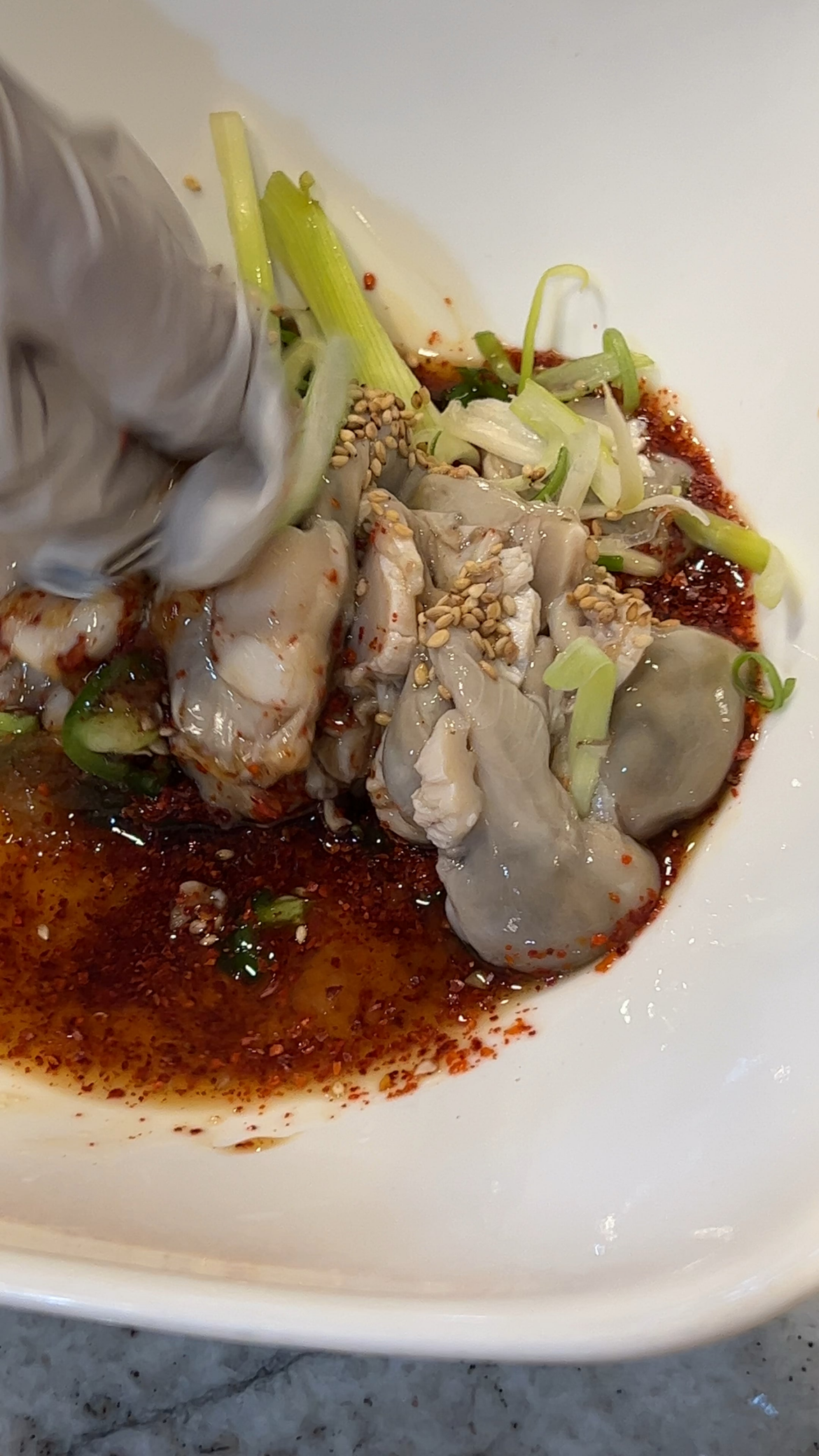 Seasoning Oysters. In the winter my wife likes oysters.