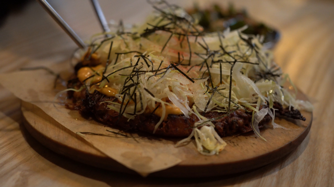 Budae pajeon and sobagi kimchi from San Ho Won (SF)