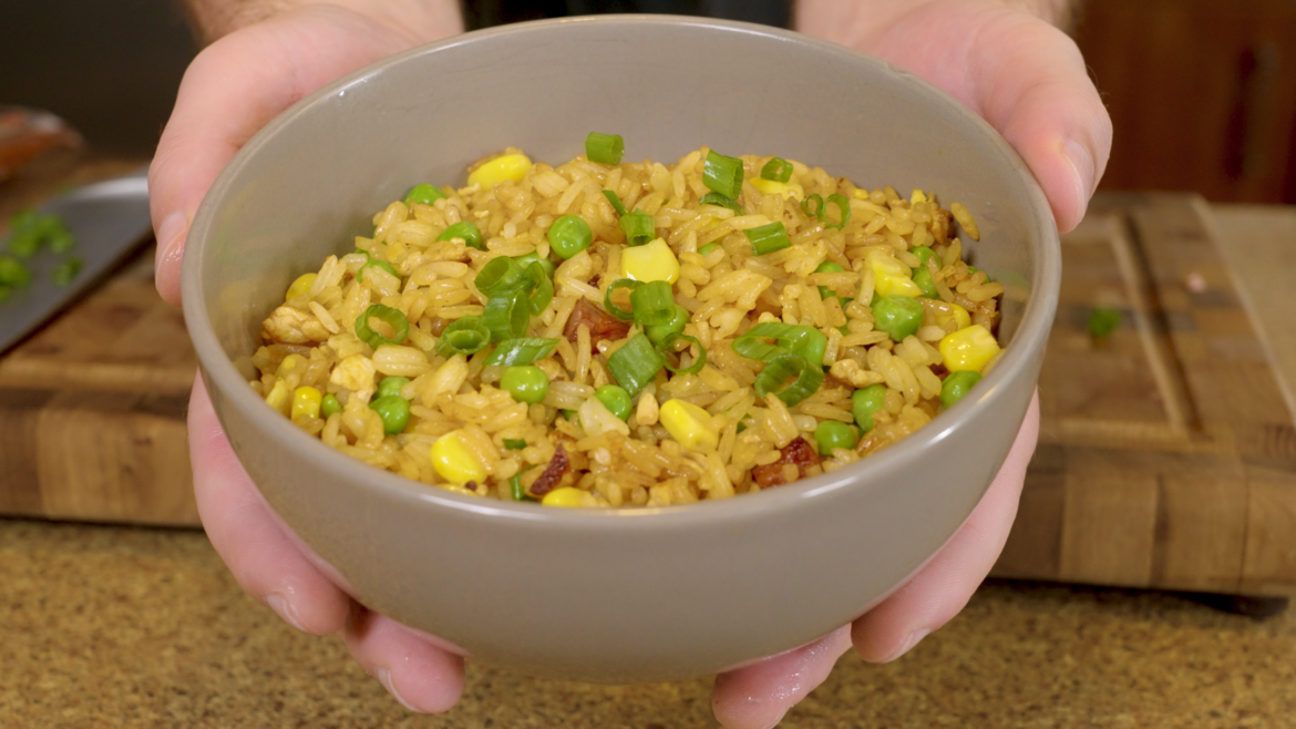 The easiest 10 minute fried rice that tastes like takeout.