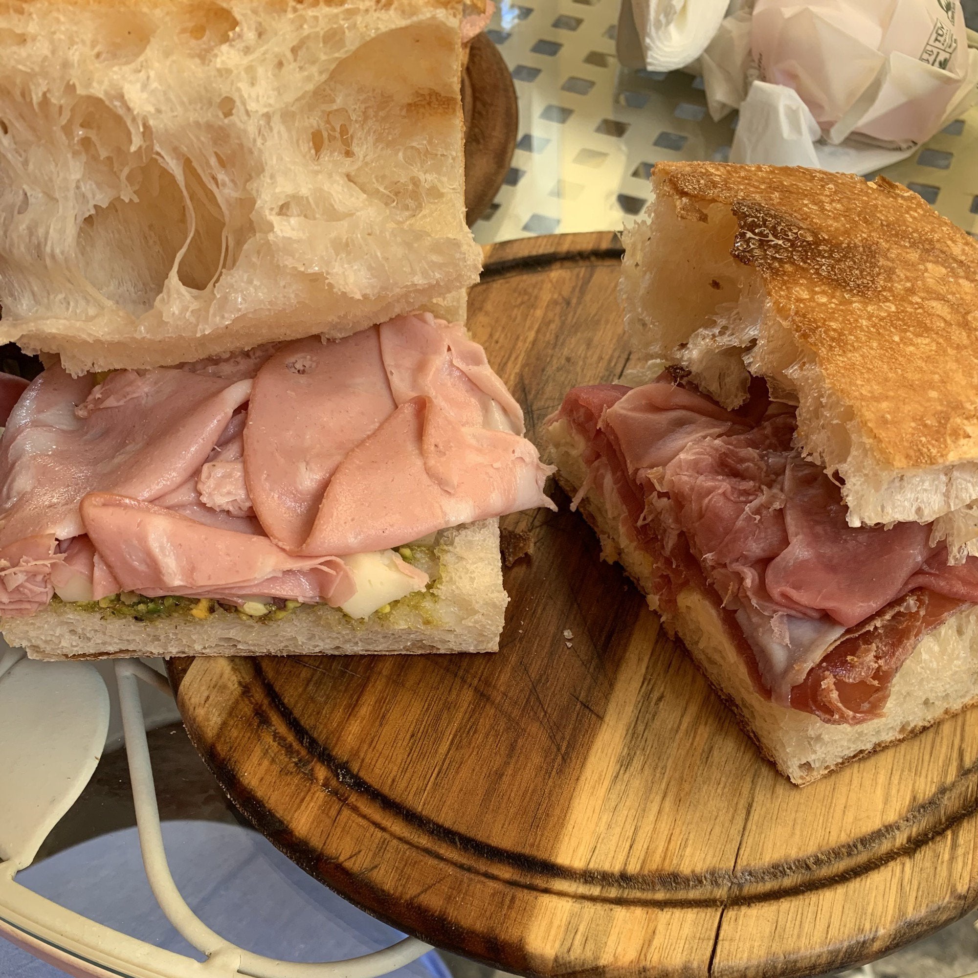 Pistachio Mortadella & Salami with Prosciutto from the Italian coast Dining and Cooking