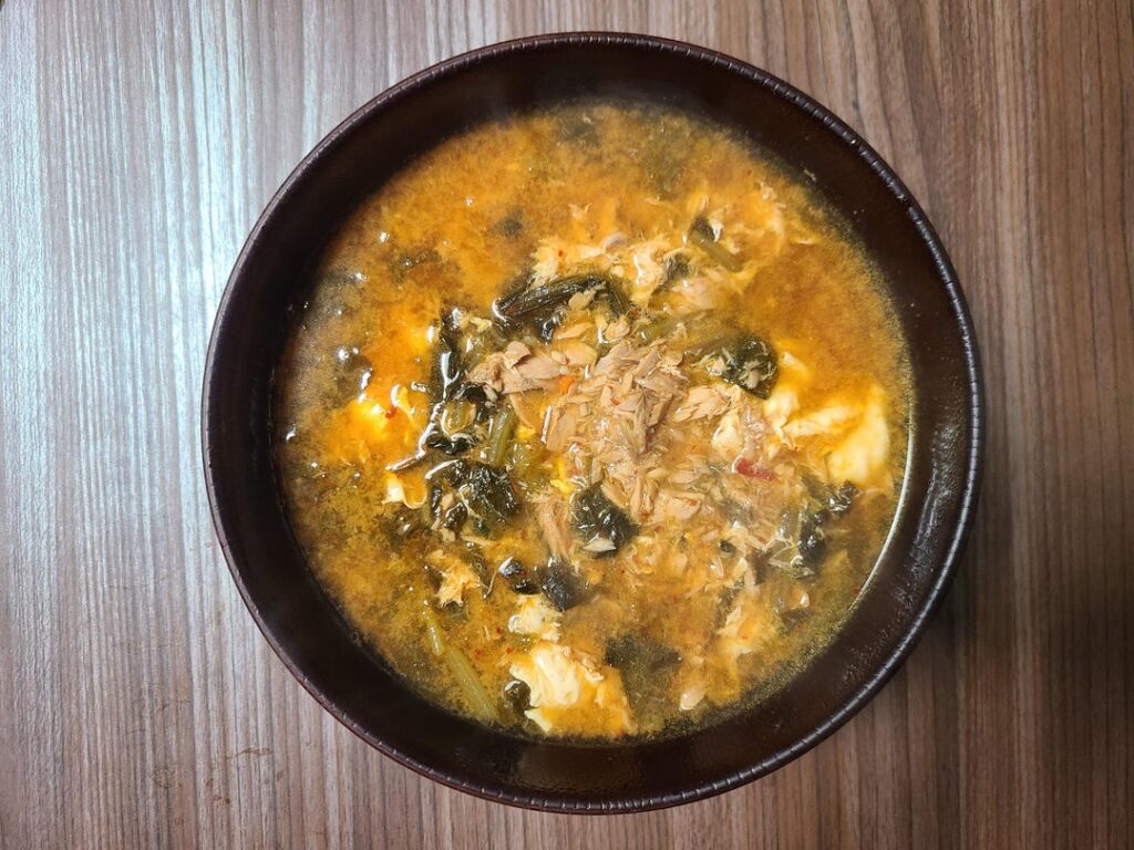 Homemade Yeolmu Chamchi Miso Gukbap