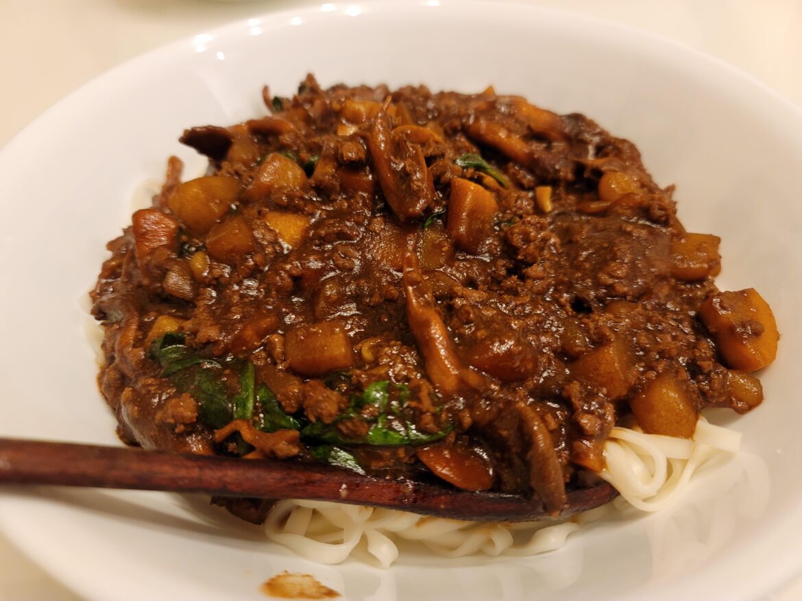 Homemade Jajangmyeon from last night