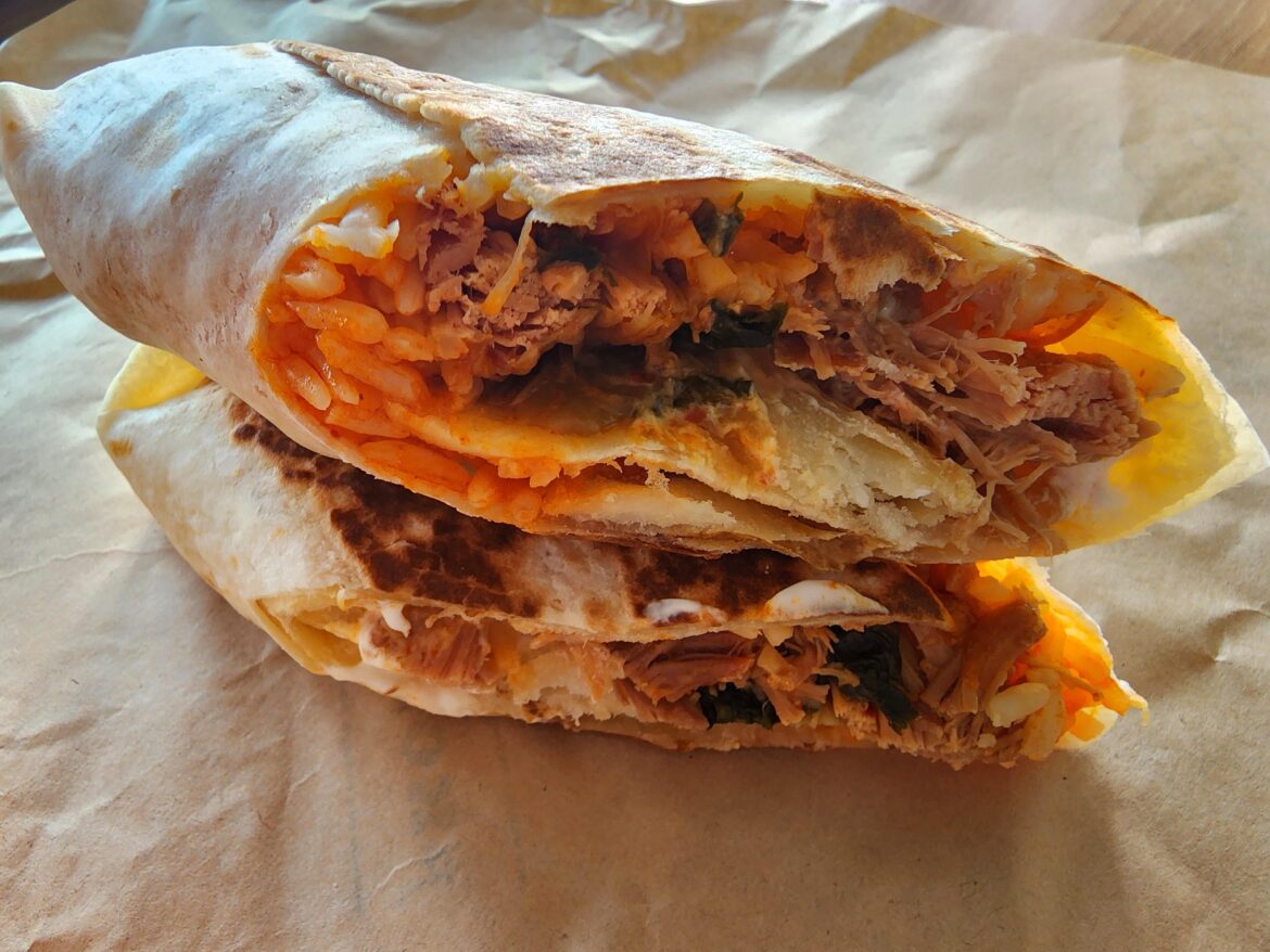 Kimchi burrito at Taco Bell in Seoul
