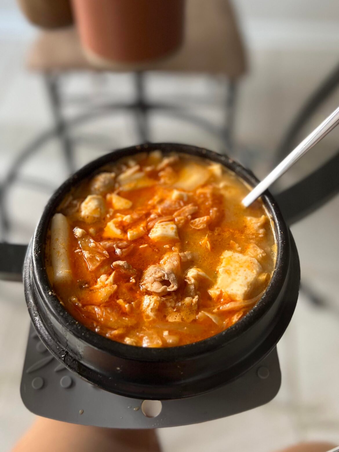 Made with homemade kimchi!