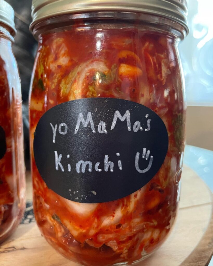Kimchi making in the Kitchen today, a group effort 🥢