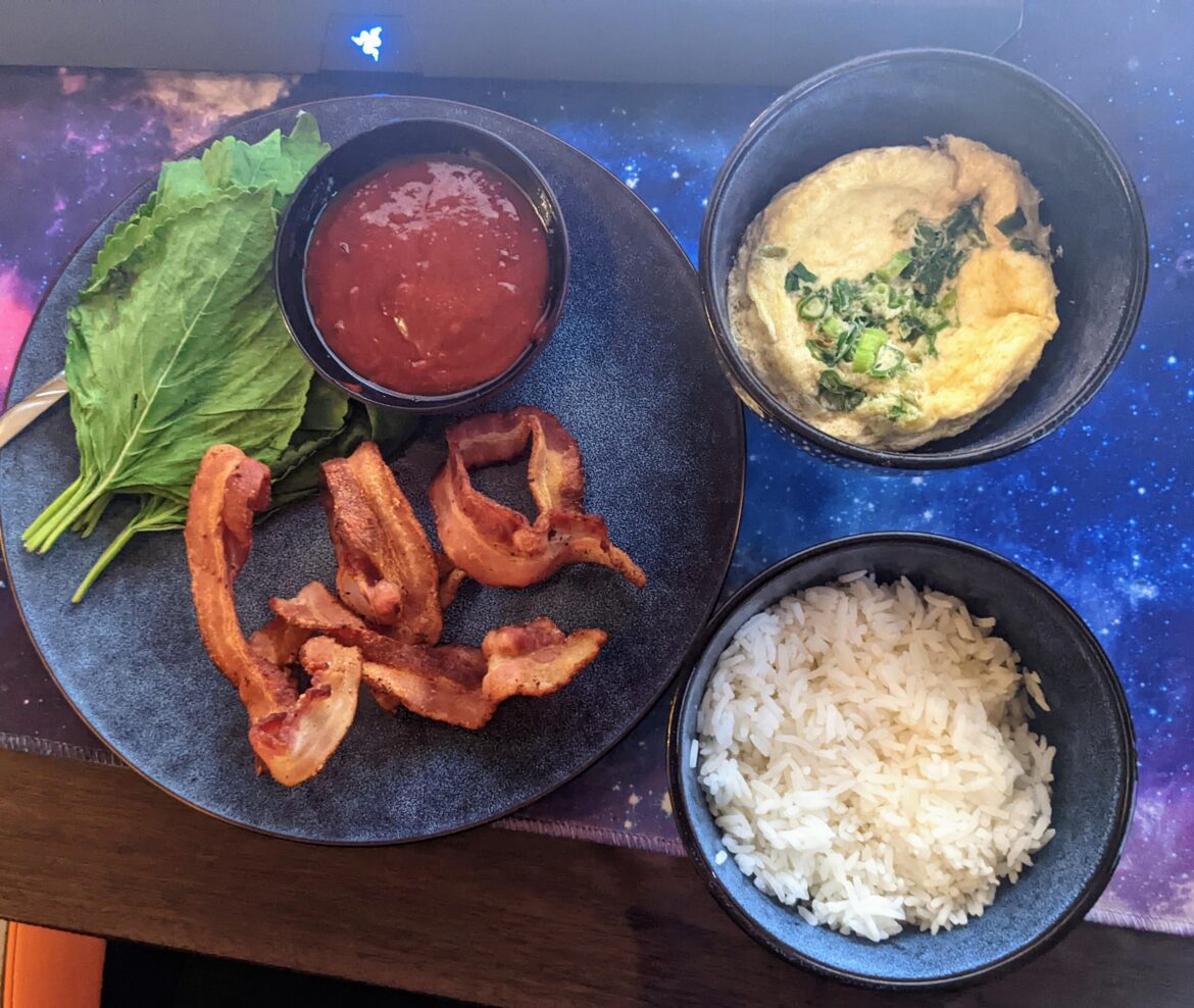 my version of bacon and egg breakfast