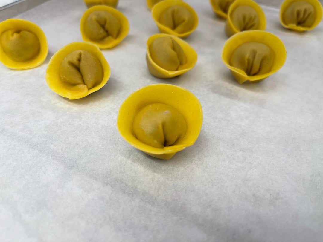 Tortelli with duck and peanut butter Dining and Cooking