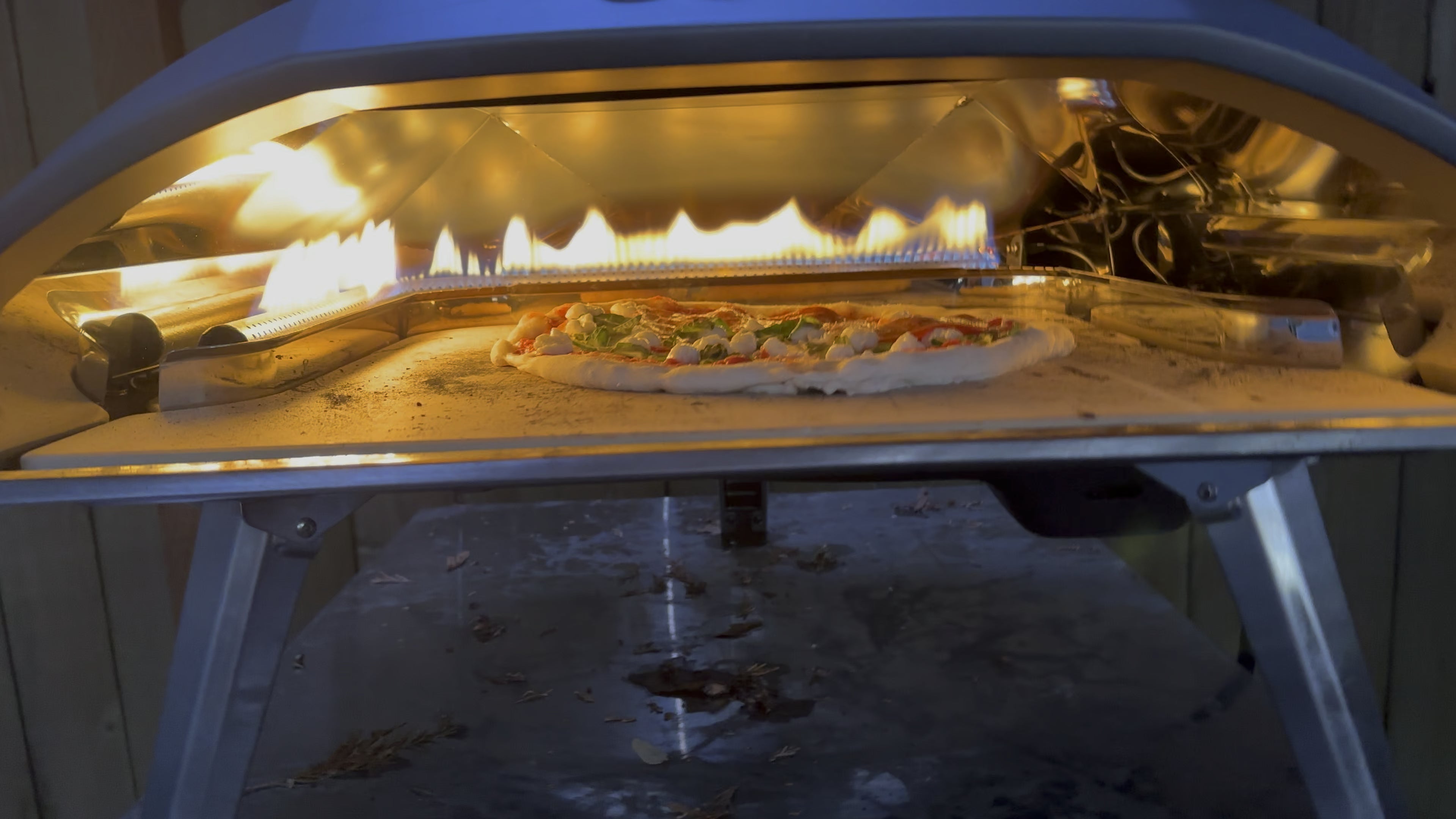 Poolish dough in an Ooni 16’ Dining and Cooking