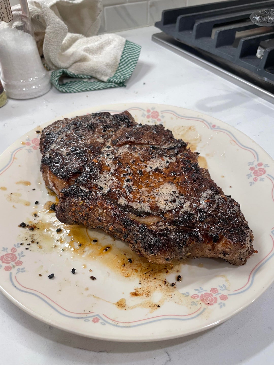 21oz kroger ribeye on the cast iron. thoughts/tips? Dining and Cooking