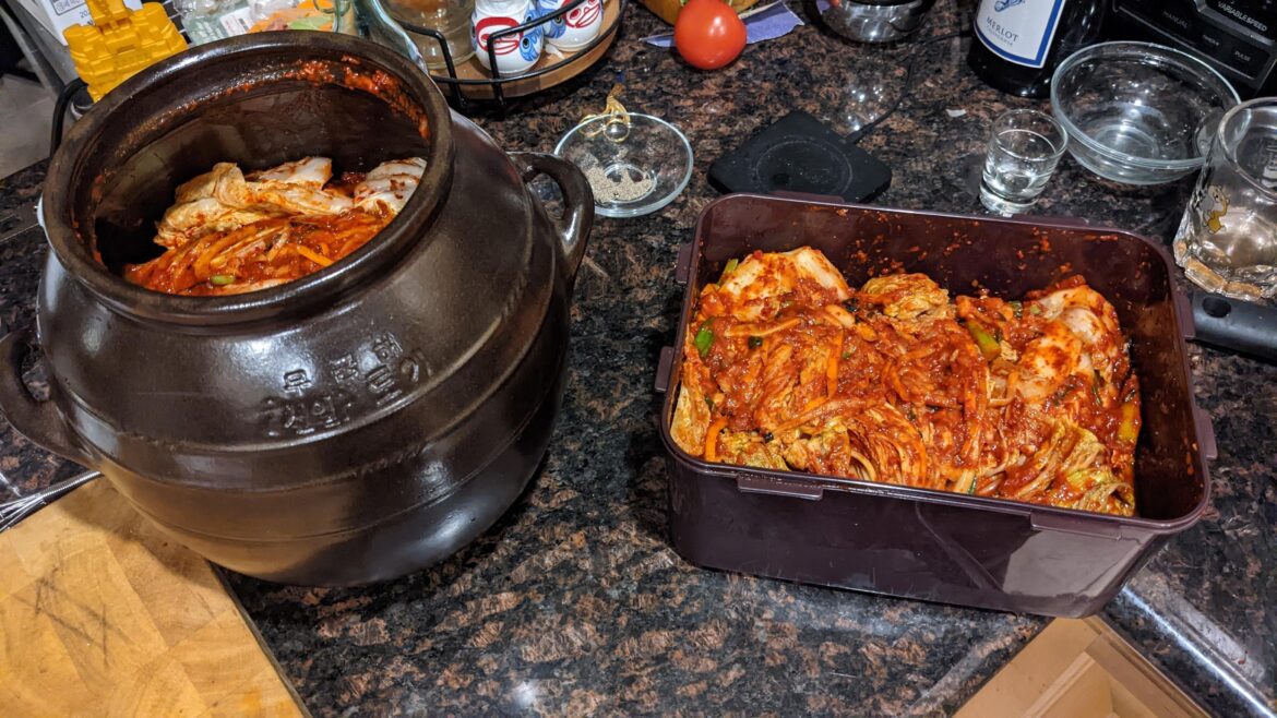 today was my first onggi kimchi as well.