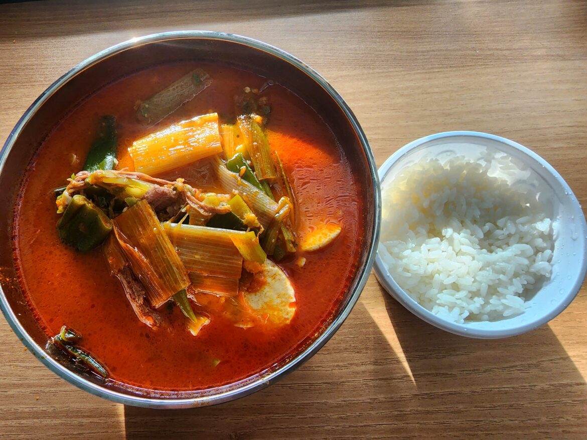 Yukgyejang with soondubu