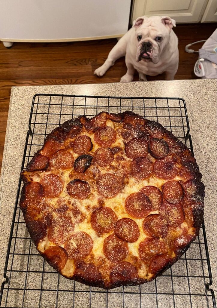 Simple pepperoni deep dish