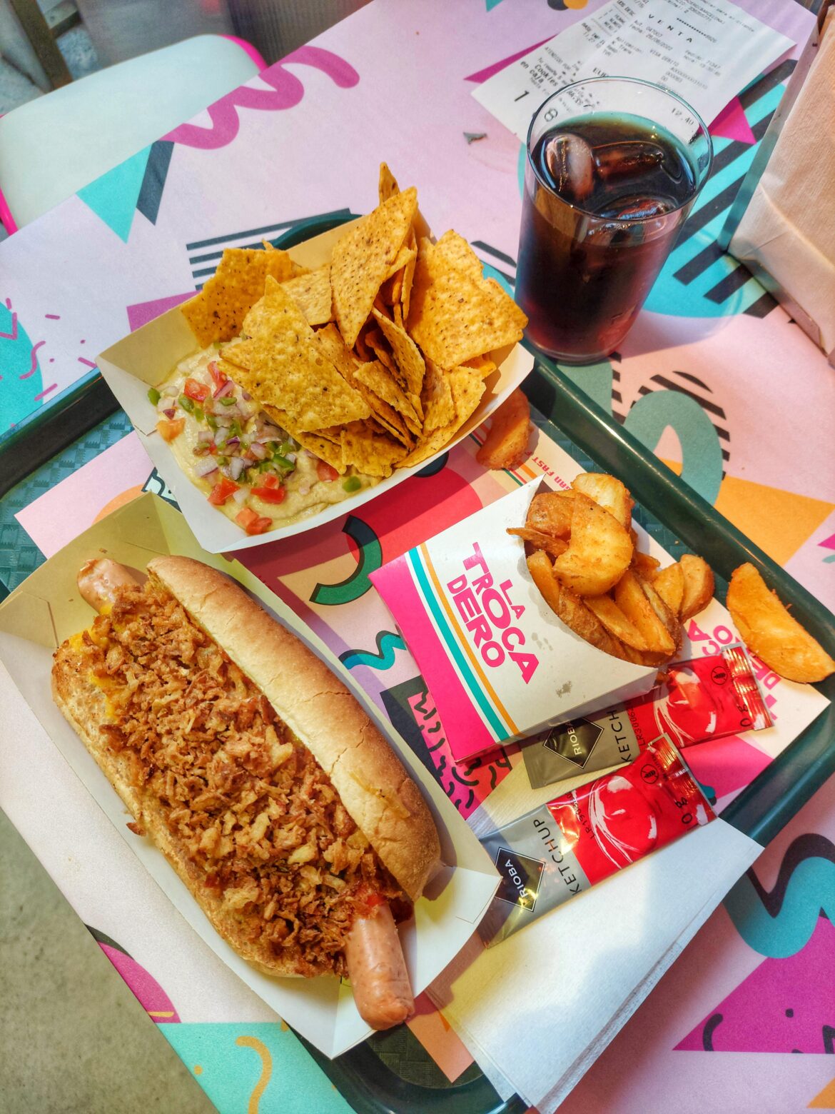 Barcelona eats, they delivered so fast, truly vegan fast food.