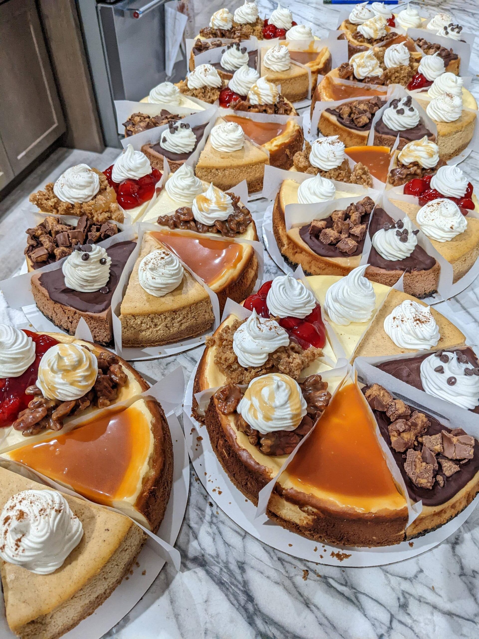 Thanksgiving Cheesecake samplers Dining and Cooking