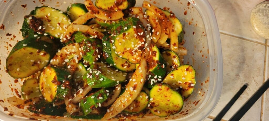Oi muchim (a great way to use up cucumbers)